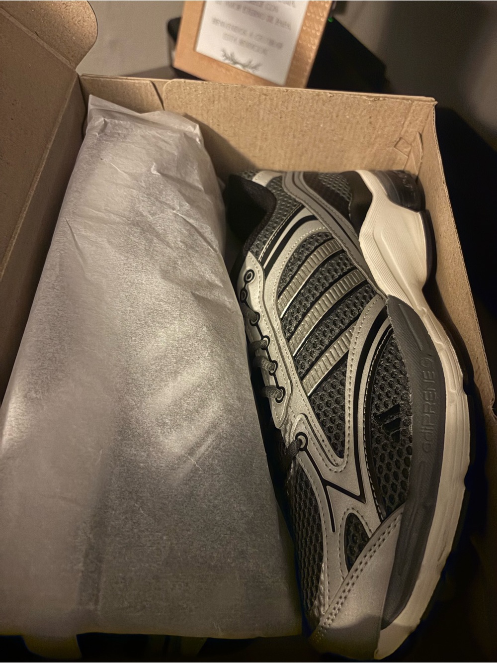 Spirit Gray & White Mesh Athletic Shoe